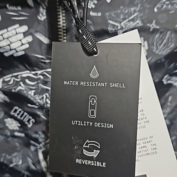 Boston Celtics The Very Warm x NBALab Reversible Windbreaker Jacket Medium New - Picture 11 of 12